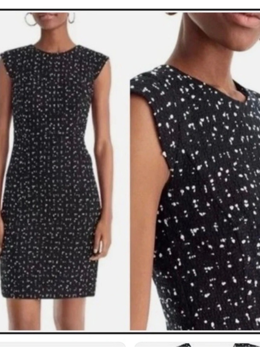 J.Crew 365 Abstract Mini Dress in Black & White Size 6
